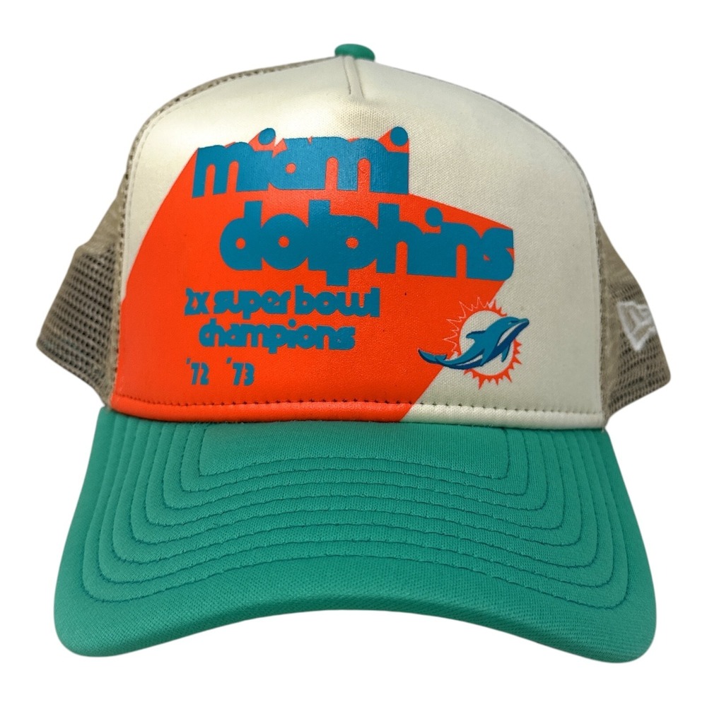NFL Miami Dolphins Multi-Color 2X Superbowl Adjustable Snapback Hat By New Era